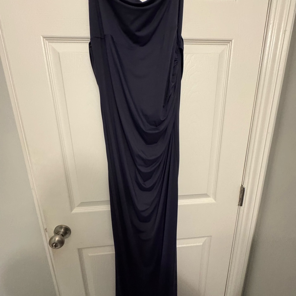 Cider One Shoulder Navy Dress
